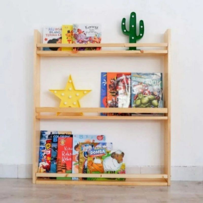 PROMO rak buku tempel dinding / rak buku / rak buku dinding AESTHETIC