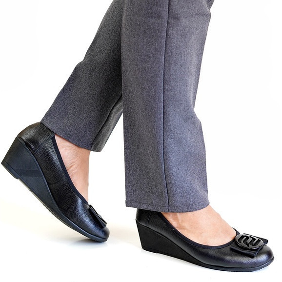 Pollux Monday WPOMZ 01 | Sepatu Kerja Wanita | Sepatu Wedges Wanita | Pantofel Wanita
