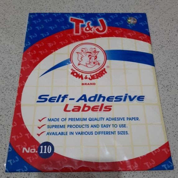 

Label Tom & Jerry No. 110 per pack isi 10 lembar