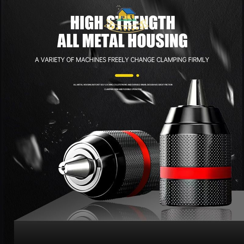 Kepala Bor Drill Chuck 10mm/13mm Chuck Bor Cordless Chuck Bor Gerinda Chuck Bor Listrik Chuck Bor Ke