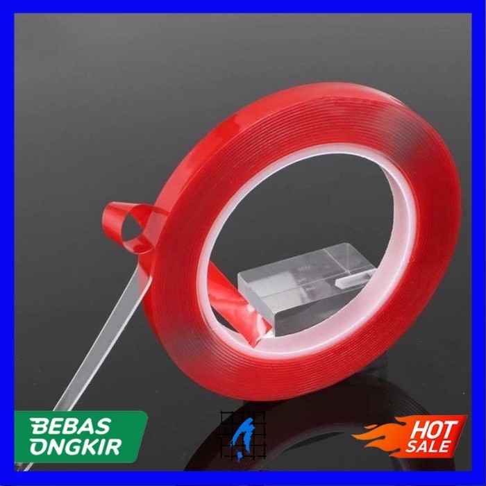 

Selotip Double Sided Tape Transparent Acrylic 3m - 12mm