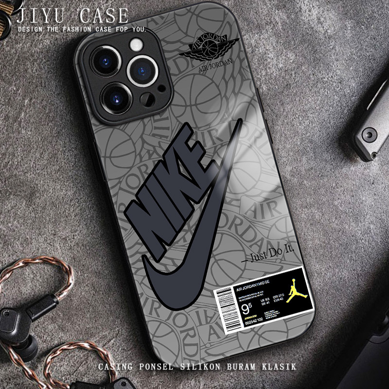 Soft Case glossy kaca for  iphone 11 12 mini 14 Plus 13 15 pro max 6 6s 7 8 plus android casing hp X