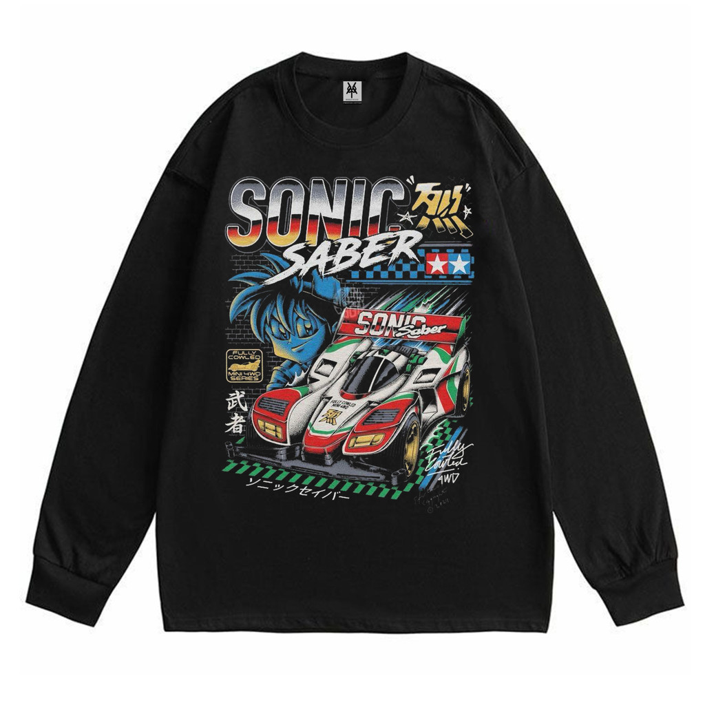 Patternmerch "tamiya sonic saber vintage" Oversize T-Shirt | Longsleeve Oversized | washing tee | Ka