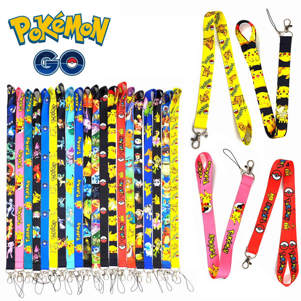 

Anime Pokemon Pikachu Lanyard for Key Neck Cartoon Pikachu Strap Lanyard Card Id Badge Holder Key Chain Cartoon Hang Rope Toys