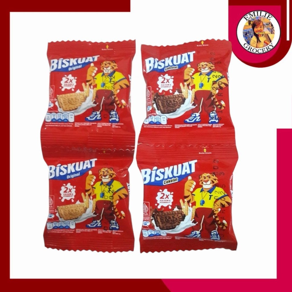 

Biskuat Biskuit Coklat Renceng 7gr 7 gram 20 Pcs Sachet 20Pcs