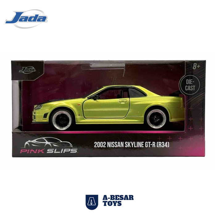 JADA 1:32 Pink Slips 2002 Nissan Skyline GT-R (R34)