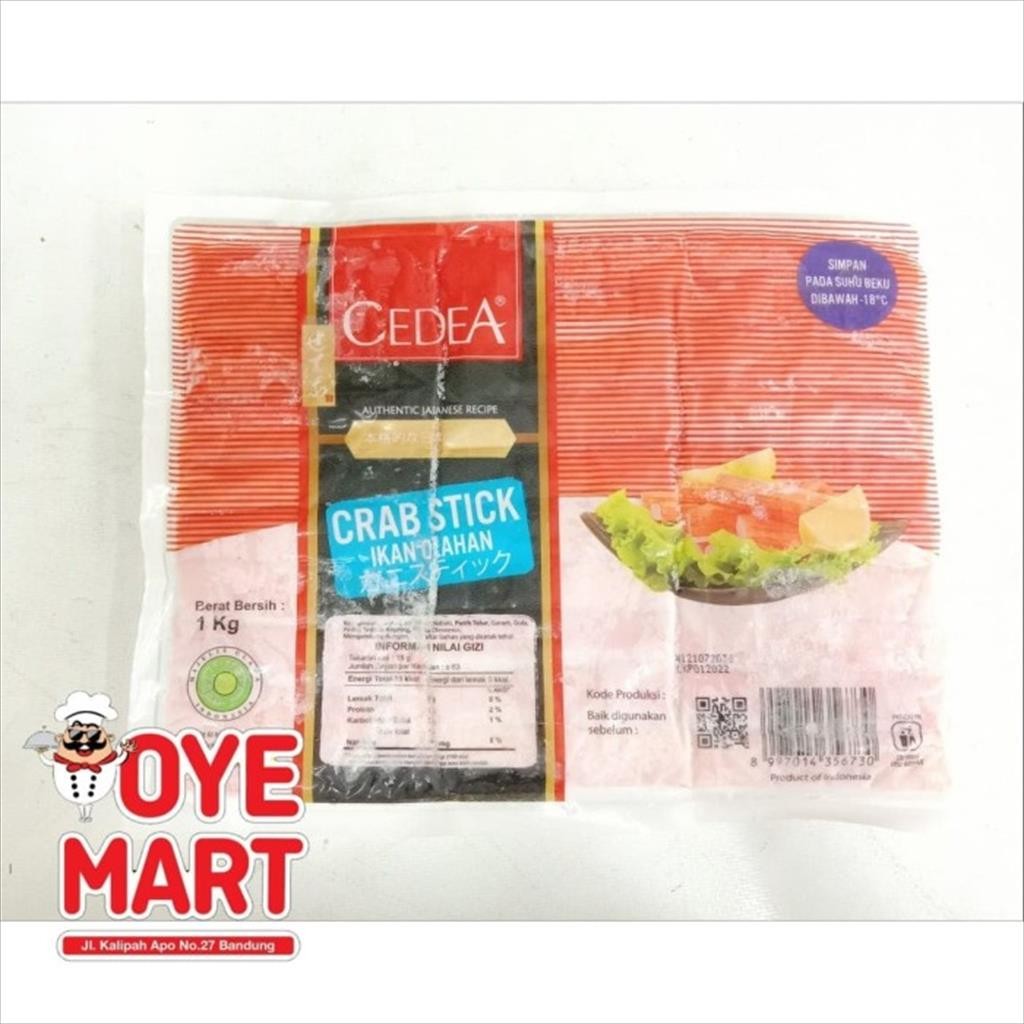 

CEDEA CRAB STICK 1KG / IKAN OLAHAN KEPITING STICK