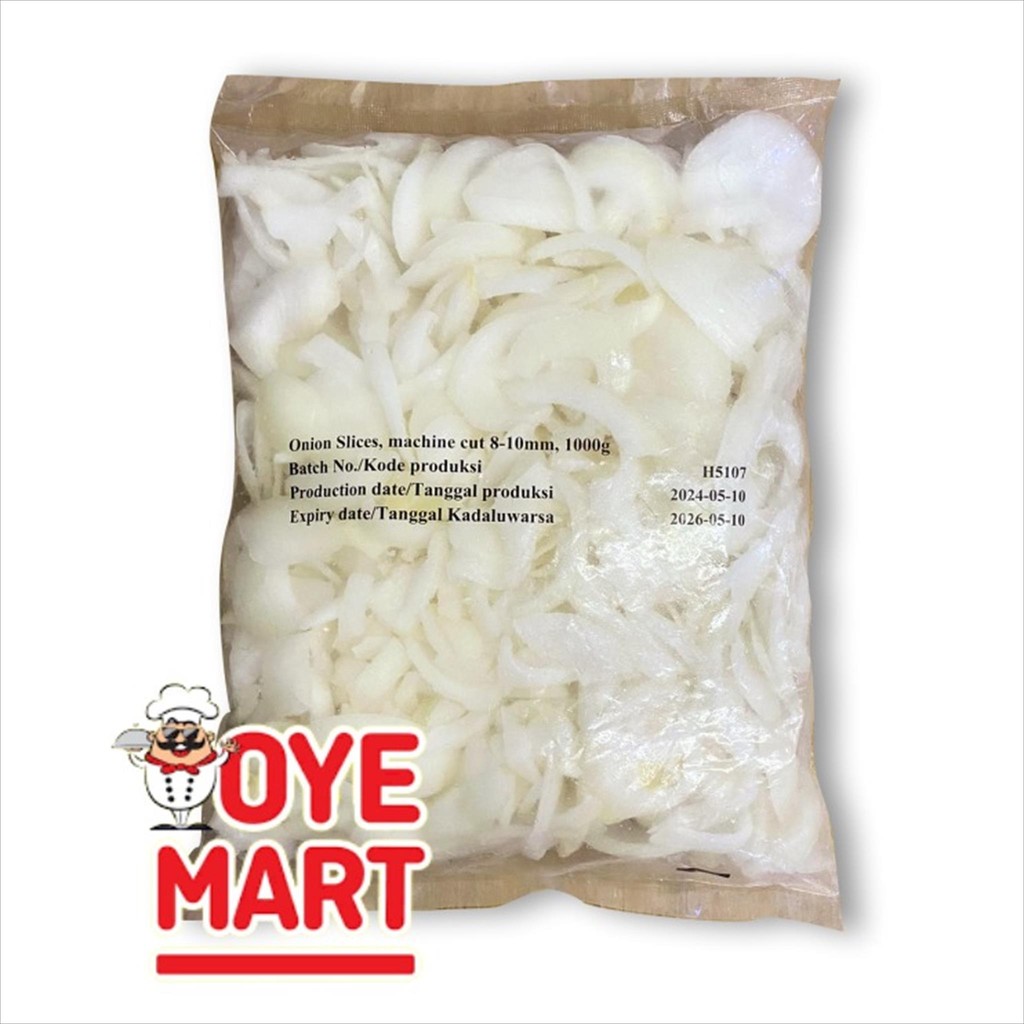 

BAWANG BOMBAY KUPAS SLICE BEKU 8-10MM 1KG