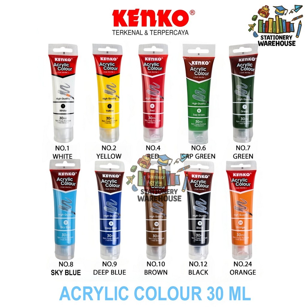 

Cat Akrilik Acrylic Color KENKO ARC-30 30ML
