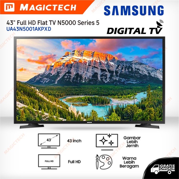 DIGITAL TV SAMSUNG 43 INCH / 43" UA43N5001 LED FHD USB UA43N5001AKPXD