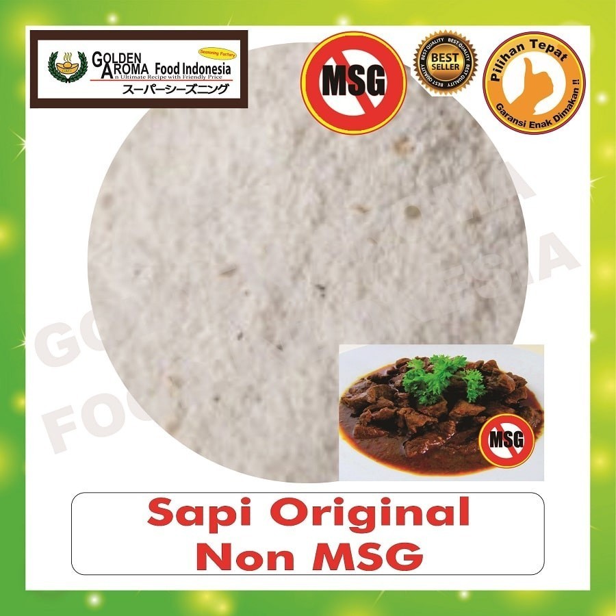 

Bubuk Tabur Rasa Sapi Beef Original Non MSG 500Gr 1/2Kg Bumbu Masak Serbaguna Halal Seasoning Powder