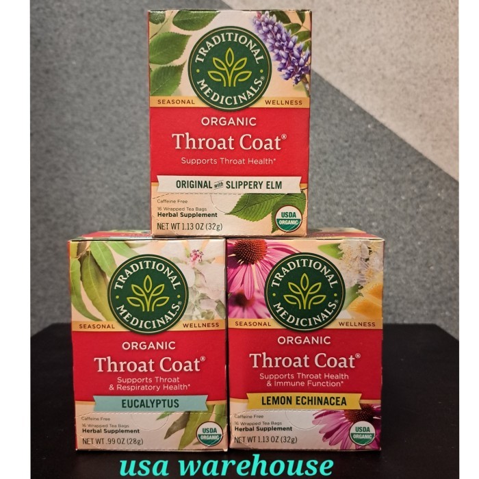 

Traditional Medicinals Organic Throat Coat Original 16 tea bags - OriECERAN4teabg