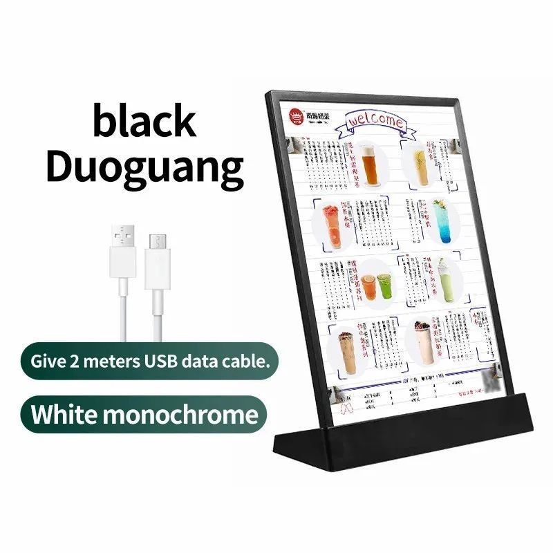 Stand Menu Led Lampu Menu Board Akrilik Display Led Menu Display