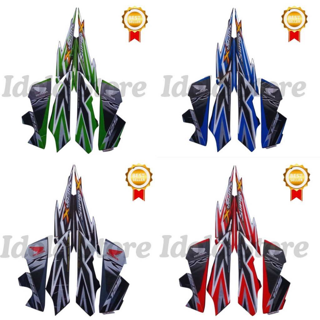 Striping Stiker Honda Supra X 125 R 2012 List Body Standar Motor Honda Supra X 125 R 2012