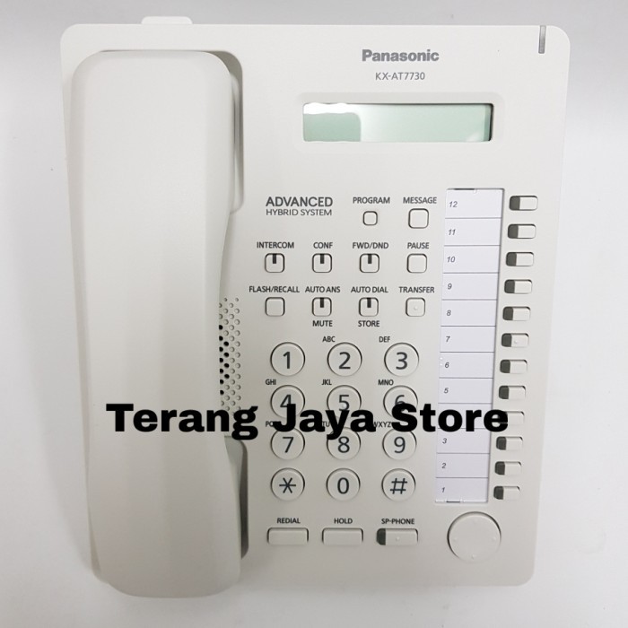 Telepon Kabel Panasonic KX-AT7730 Digital Panasonic KX-AT7730 Putih - Putih