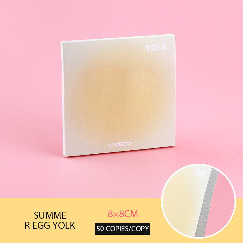 

COD️Stiker Musim Panas Halo Stiker Gradien Sederhana Memo yang Dapat Ditempelkan Catatan Tempel Buku Besar