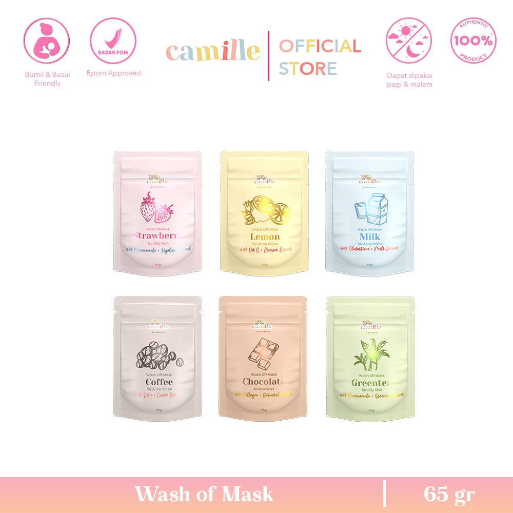CAMILLE BEAUTY MASKER WAJAH CAMILE BEAUTE MASK MASKER CAMELIA  CEMILLE BEAUTY DAISY ORGANIC