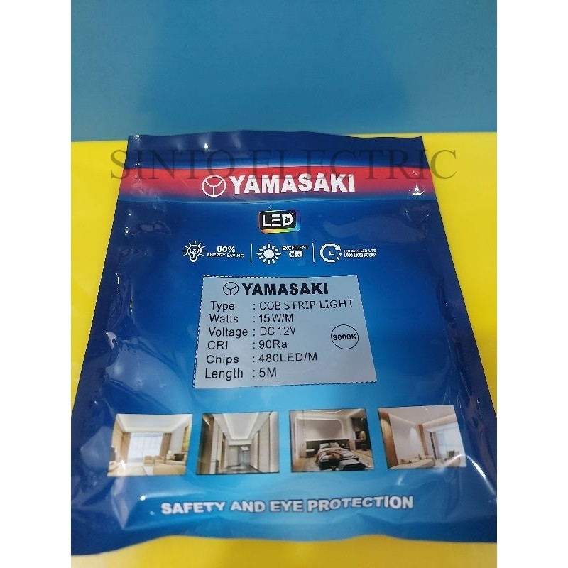 YAMASAKI LED Strip COB 480LED 12V LED strip Tanpa Mata