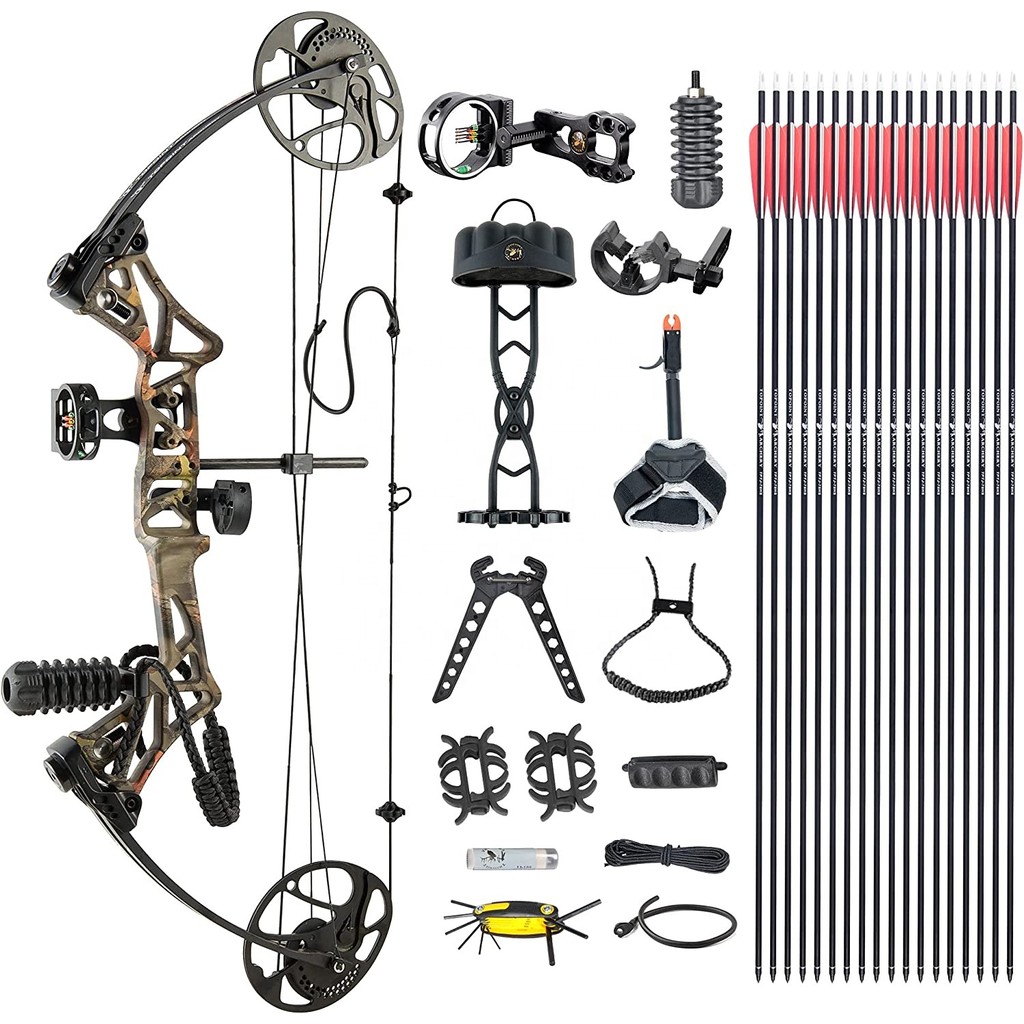 Alloy 19-70lbs Hunting Archery Compound Bow Set