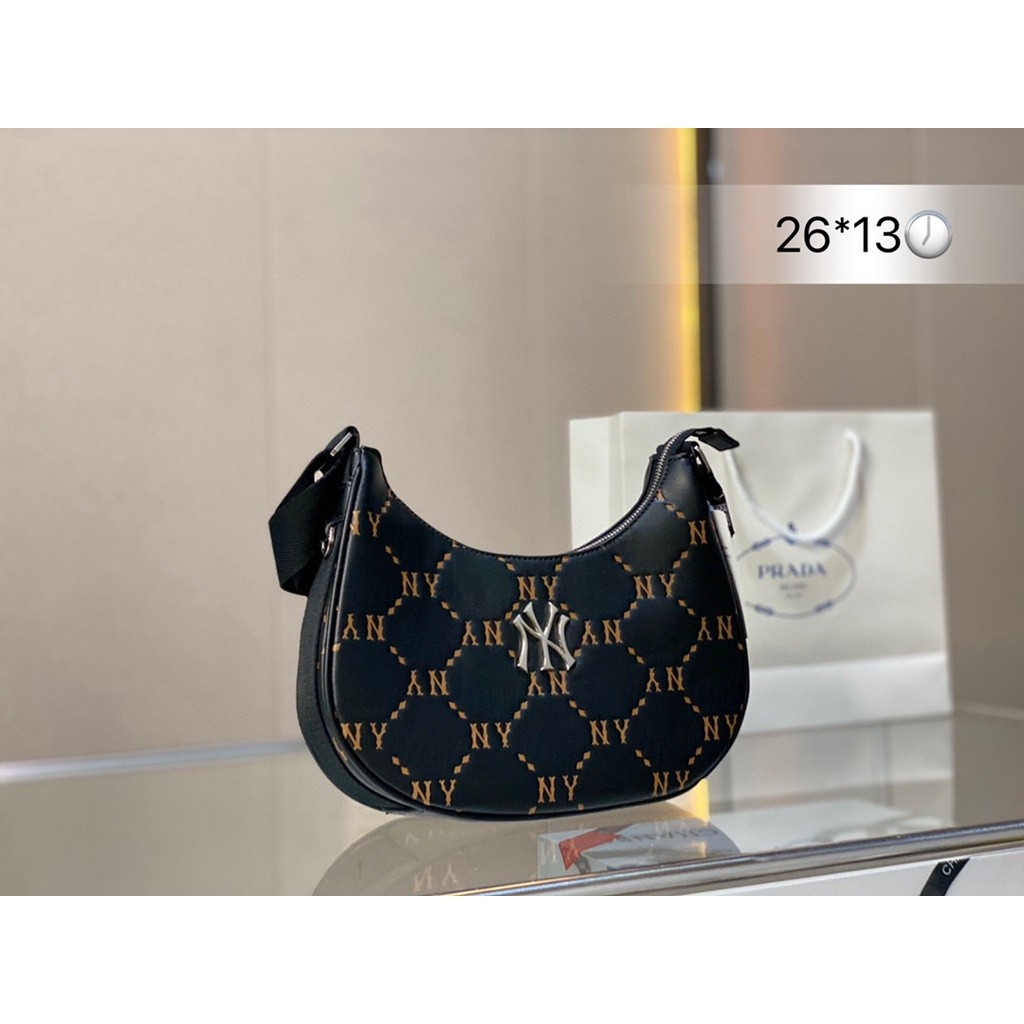 New Counter ORI MLB NY embossed armpit bag shoulder bag