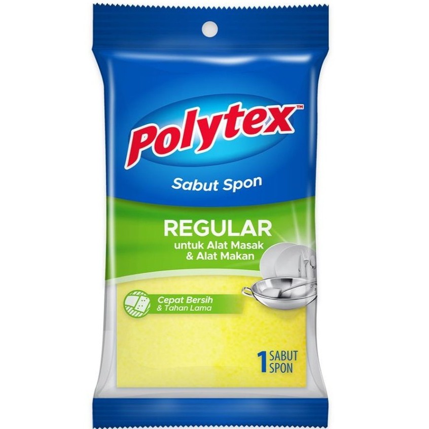 Sponge Cuci Piring Polytex Reguler / Spons Cuci Piring