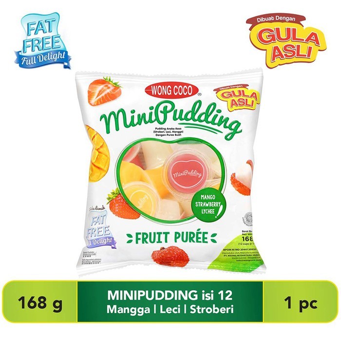 

WONG COCO Mini Pudding puding isi 12cup 168 g