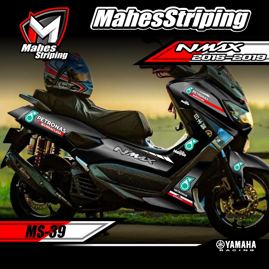 Striping NMAX OLD - Sticker Striping Variasi lis Yamaha NMAX Old  Petronas