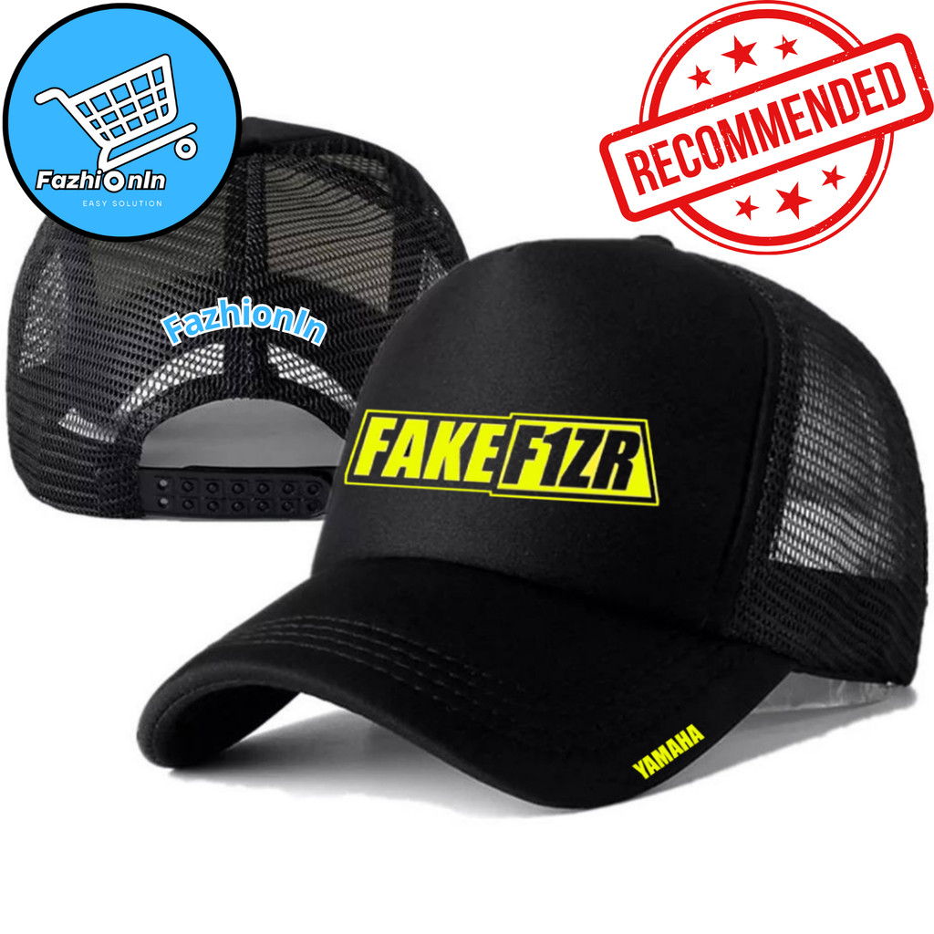 FazhiionIn Topi Trucker YAMAHA F1ZR - Topi Distro YAMAHA FIZR Logo - Topi YAMAHA F1ZR Premium - Topi