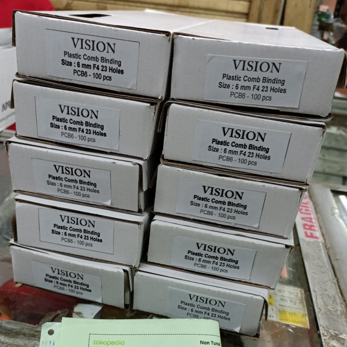 

Spiral Plastik JILID 1/4 inch 6mm FOLIO 23 Lubang Ring Jilid plastik - F4 Panjang F4
