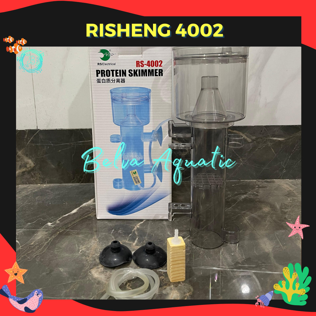 Risheng RS 4002 Akrilik Protein Skimer Skimmer Aquarium Ikan Air Laut