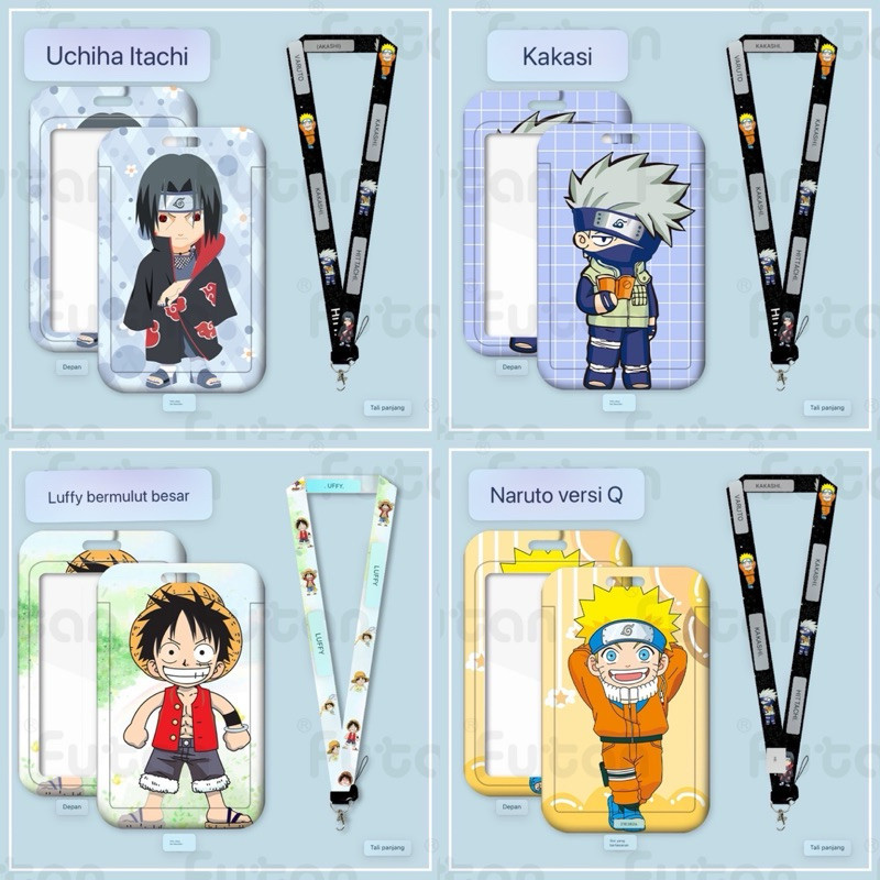 

TALI GANTUNGAN ANIME NARUTO ONE PIECE KAKAKASHI ITACHI DRAGON BALL GOKU KEREN+ CARD HOLDER / NAME TAG ID CARD / ID CARD KARAKTER NAME TAG KARAKTER DENGAN TALI GANTUNGAN