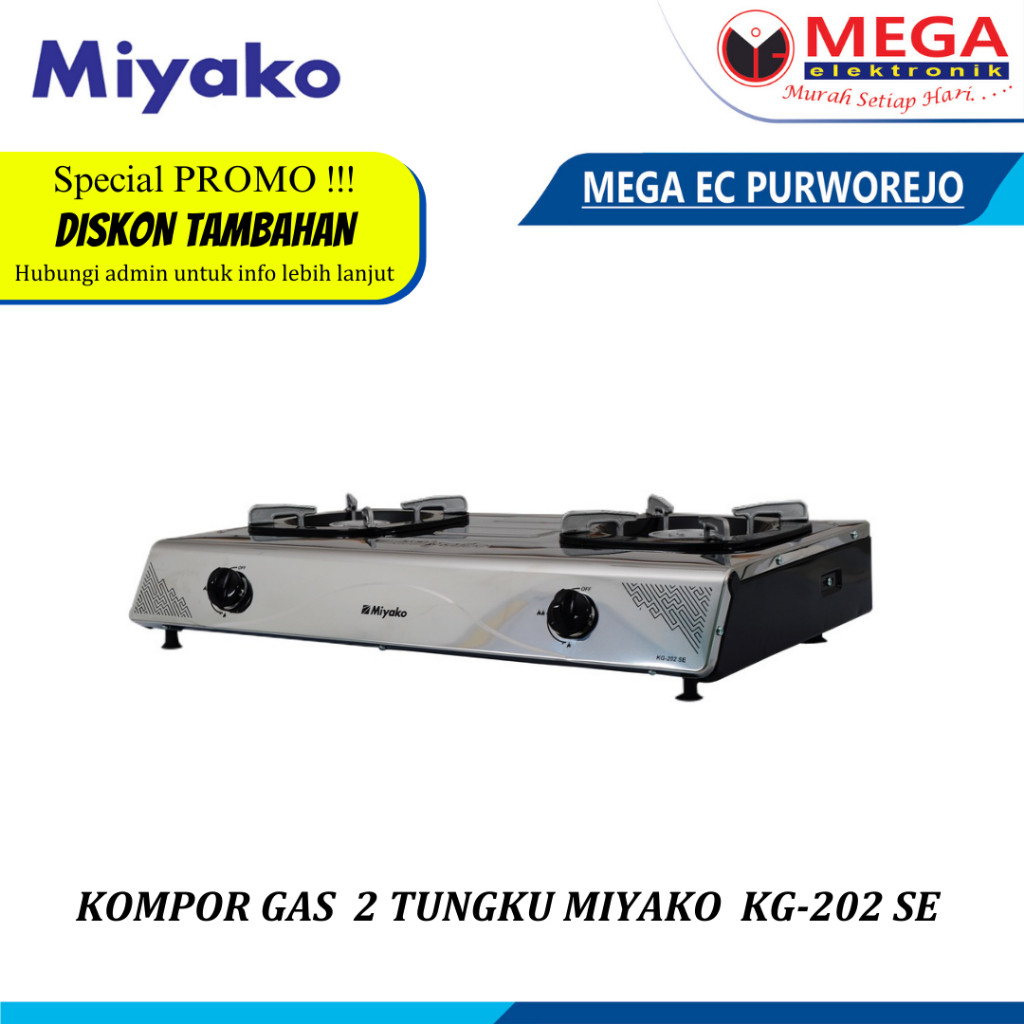 KOMPOR 2 TUNGKU MIYAKO KG-202SE