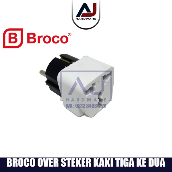 Steker Serbaguna Colokan Kaki 3 Ke 2 Broco Converter Over Steker