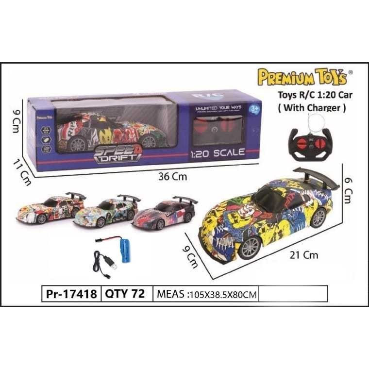 MAINAN ANAK Mobil Remote Control WarnaWarni Mobil RC Speed Drift 4 Function RC Car