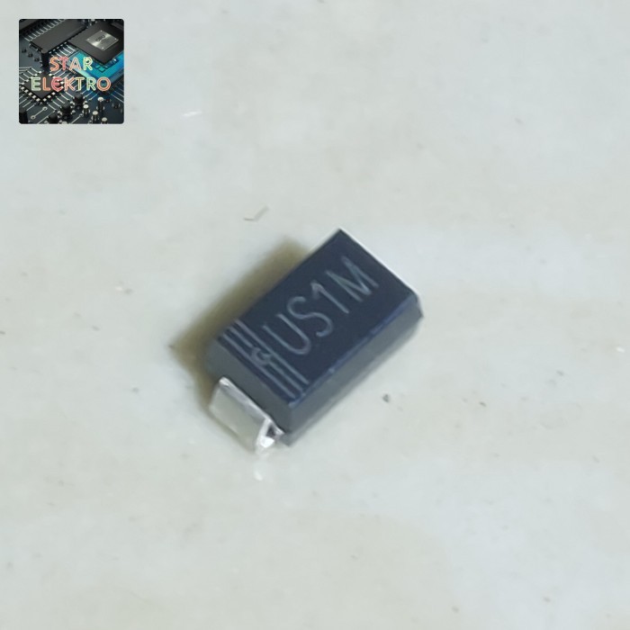 10 Buah 10Pcs US1M Do-214AC SMA SMD USIM US1M-13-F Dioda Diodes 1A 1000V 75ns Ultrafast Rectifier Ko