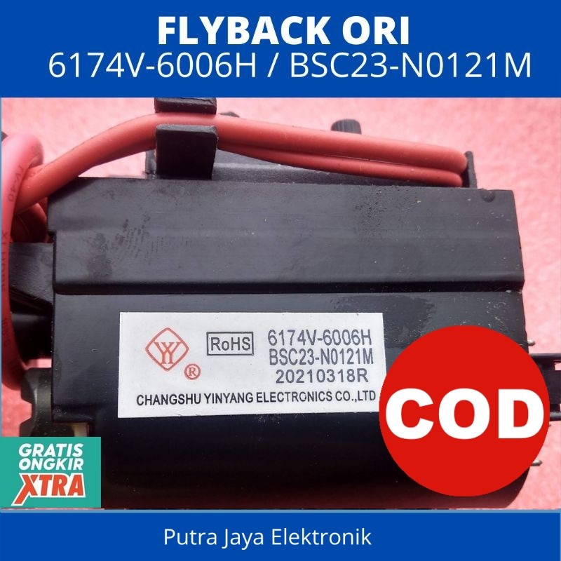 Flyback TV LG 6174V-6006H BSC23 N0121 Flyback  TV LG