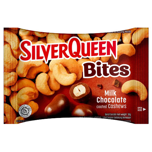 

Cokelat Silverqueen Bites Cashew 30 Gram