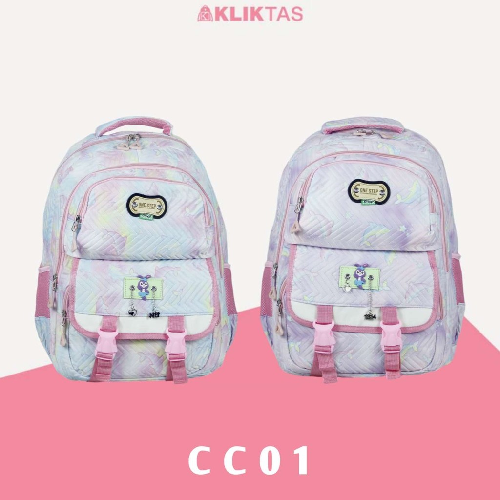 Tas Ransel Anak Perempuan Backpack Sekolah SD SMP Ornate Anti Air