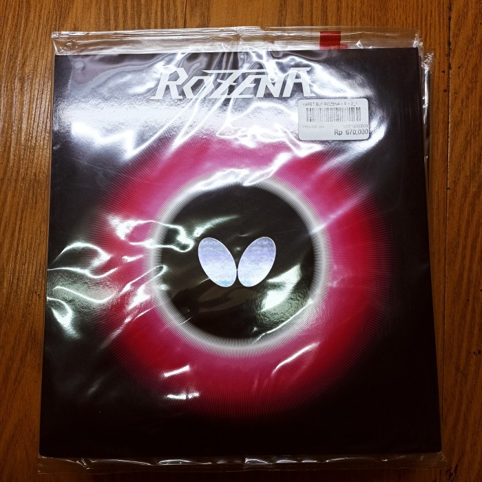 Karet Bet Butterfly ROZENA (100% ORIGINAL) - Hitam 2.1mm