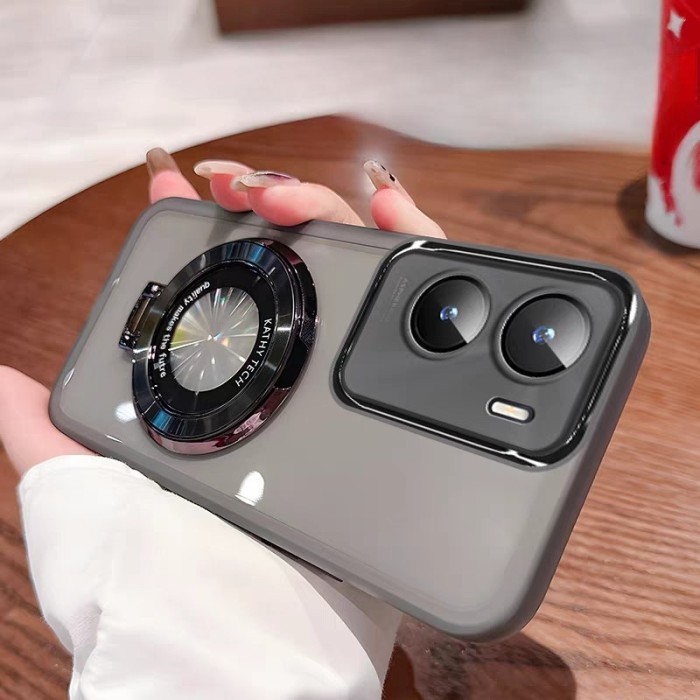 Original Soft Case silikon Oppo A57 4G / A77S / A77 4G magsafe stand holder softcase Casing Cover Pr