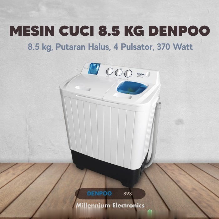 Mesin Cuci Denpoo DW-898 8.5 kg 2 TABUNG