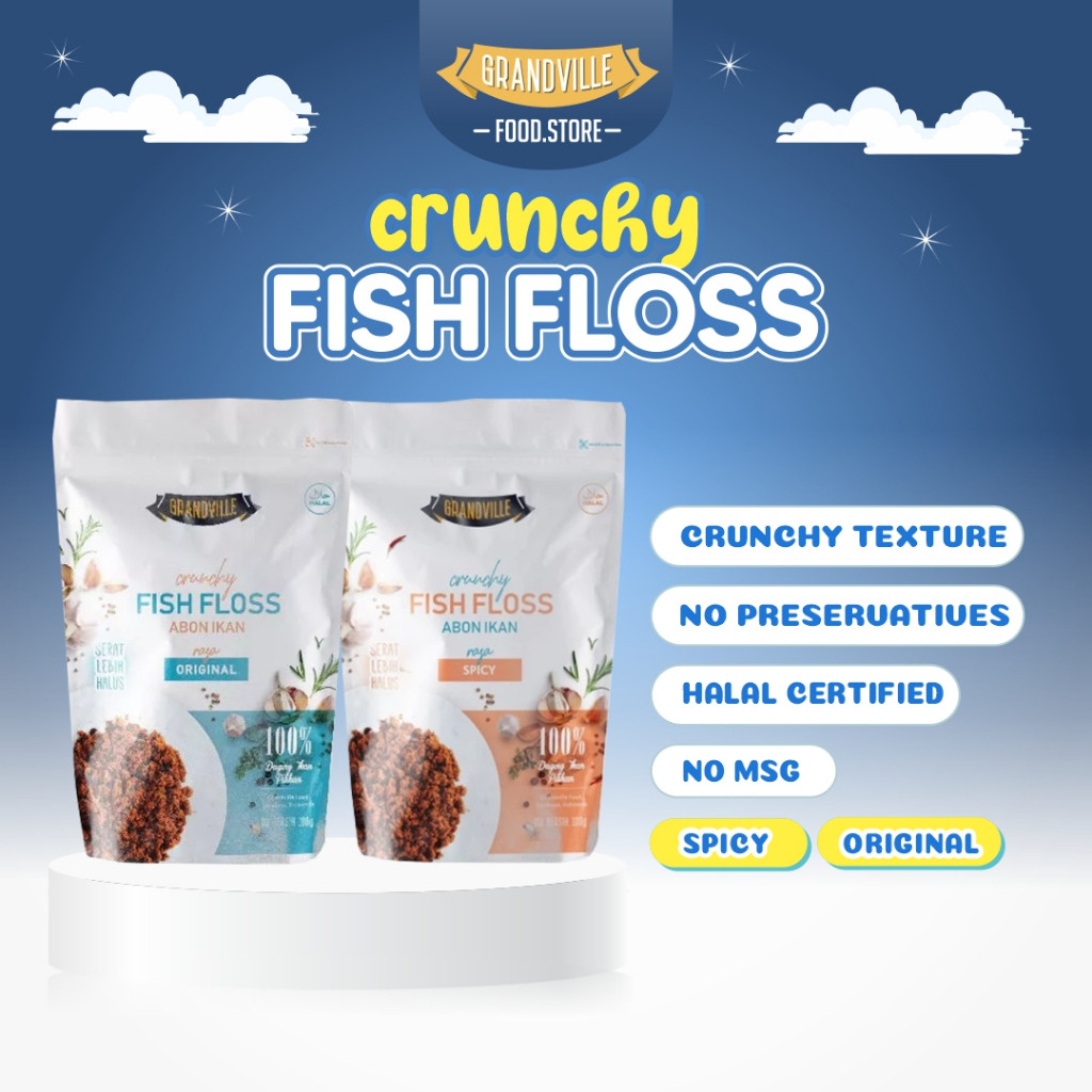 

Grandville Abon Ikan Crunchy Renyah Kriuk Makanan MPASI Tanpa MSG & Pengawet