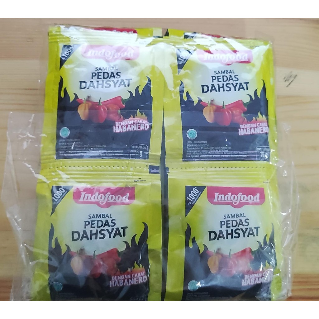 

Indofood Sambal Pedas Dahsyat Sachet 5 gr PAK