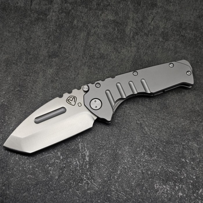 Pisau Lipat Medford Praetorian Steel Handle D2 Blade Silver