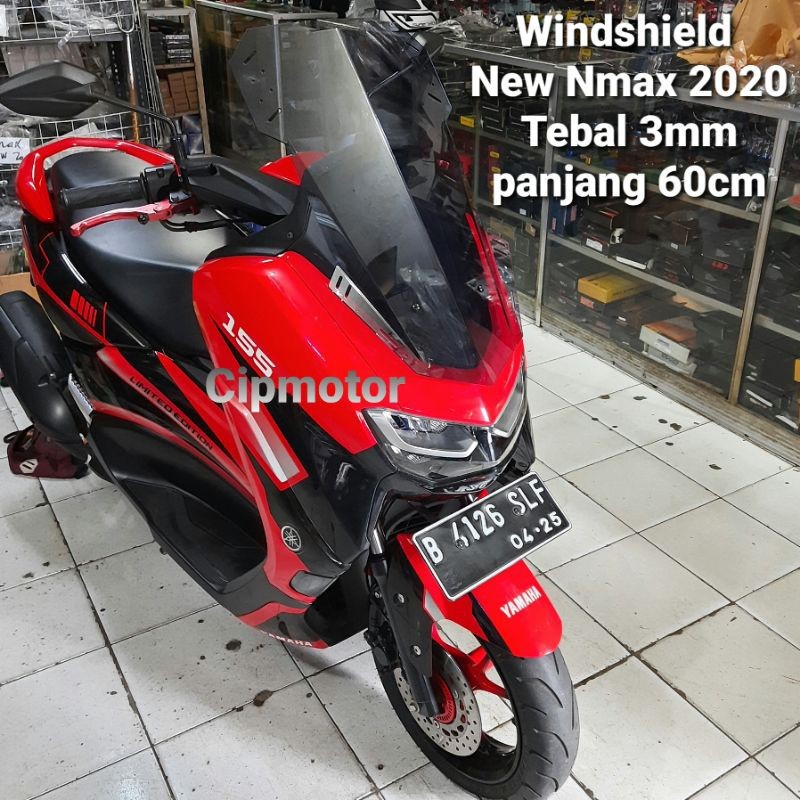 Visor Windshield New Nmax 2020 2021 2022 2022 Custom Tinggi 60cm Clear Smoke Rayben