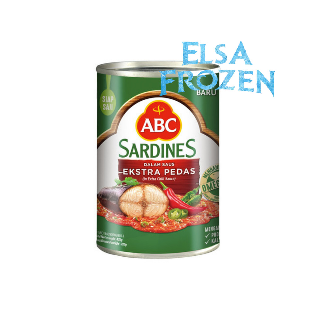 

ABC SARDEN SAUS EXTRA PEDAS 425GR/IKAN SARDEN KALENG/MAKANAN KALENG