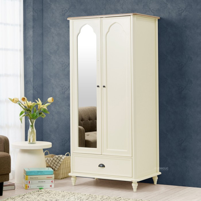 

GUFU Marsha Wardrobe 2 Doors | Lemari Pakaian Minimalis 2 pintu