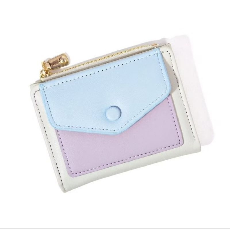 Dompet Wanita Beraneka Warna - Dompet Xavier Lipat Wanita - Dompet Kartu Kekinian - Tas Wanita Mini