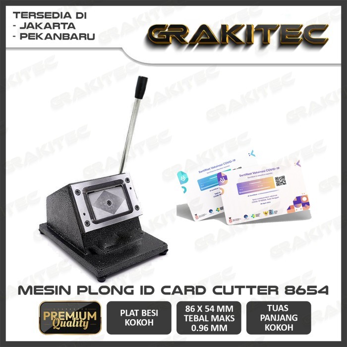 

Thosti Alat Potong ID Card / Plong ID Card / PVC Card Cutter GRAKITEC