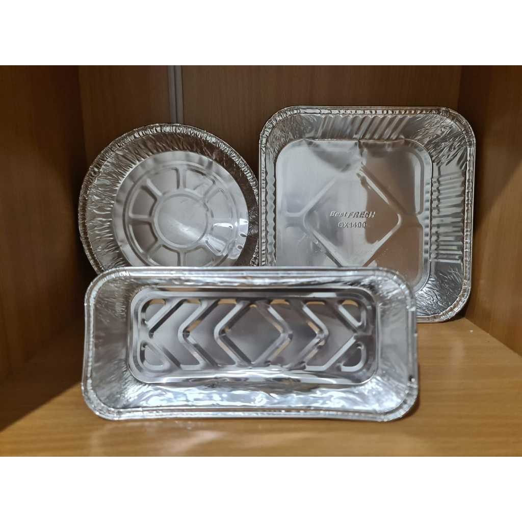 

5 Pcs - Aluminium Foil Kotak/Persegi Besar / Aluminium Foil Bulat Besar / Aluminium Foil Persegi Panjang Besar